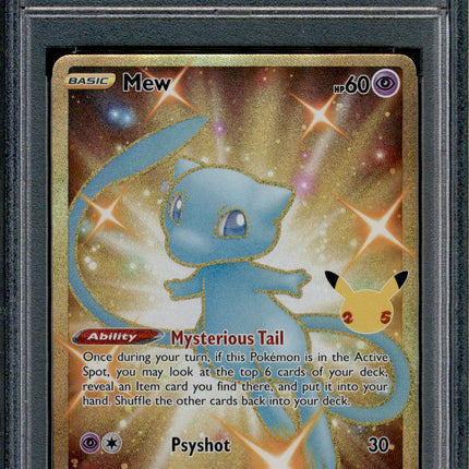 Mew - 025/025 - PSA 8 - Secret Rare - Celebrations - Pokemon - 61961