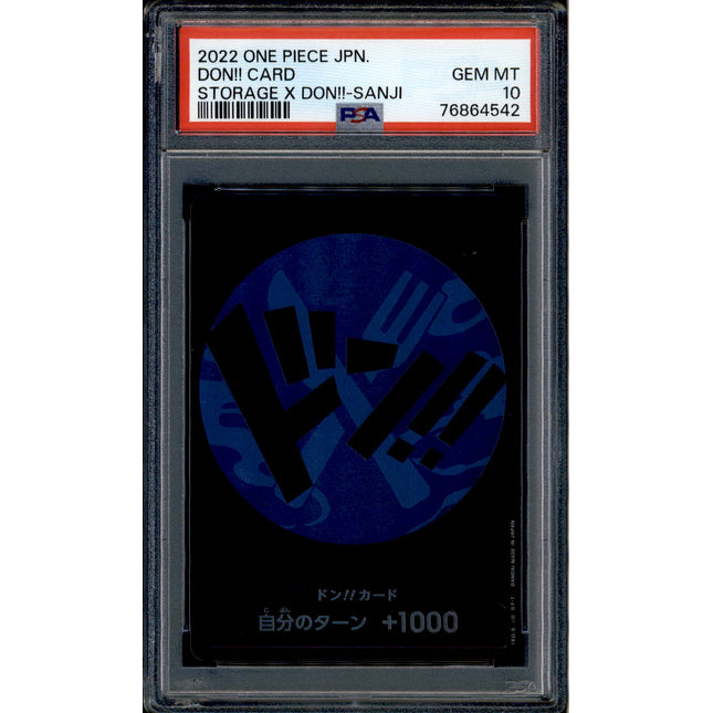 Sanji Don Card - Promo Storage - PSA 10 - Japanese Holo - Box - One Piece - 64542