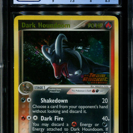Dark Houndoom - 5/109 - CGC 8 - Reverse Holo - Team Rocket Returns - 36735