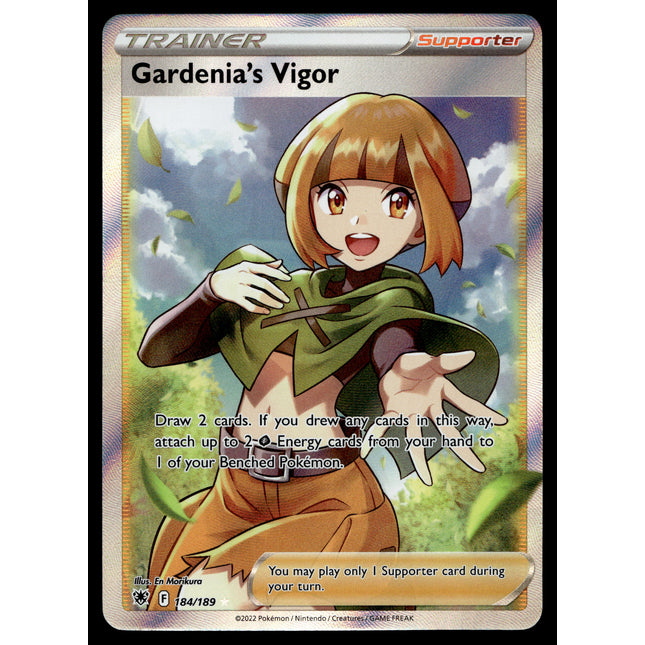 Gardenia's Vigor - 184/189 - PSA NM - Full Art - Astral Radiance - Pokemon - A5-22