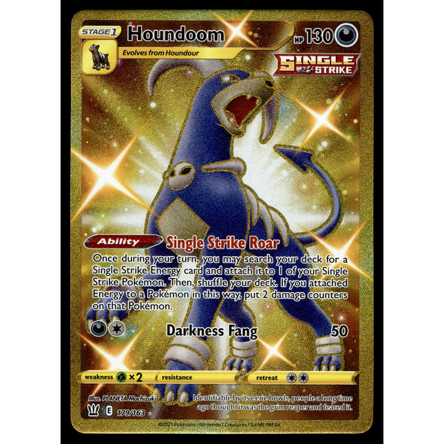 Houndoom - 179/163 - NM - Secret Rare - Battle Styles - Pokemon - A7-72