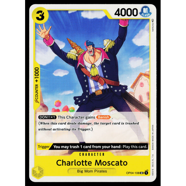 Charlotte Moscato - OP04-108 - NM - Uncommon - English OP04 - One Piece TCG