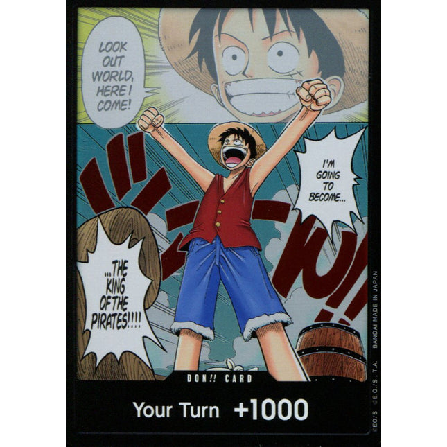 OP-01 Alternate Art Don - Romance Dawn Manga Panel - One Piece TCG OP-01