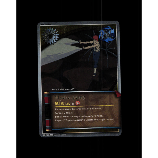 Hydro-pump - 797 - NM - 1st Edition Foil - S20 - Naruto CCG - D4-142