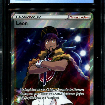 Leon - 182/185 - CGC 8.5 - Full Art - Vivid Voltage - Pokemon - 28261