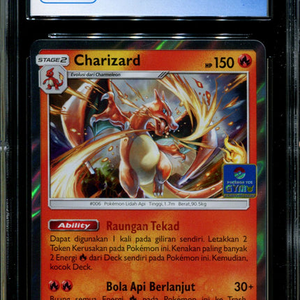 Charizard - 135/SM-P - CGC 10 - Sun & Moon Promos - Indonesian - Gym 5 - Pokemon - 94145