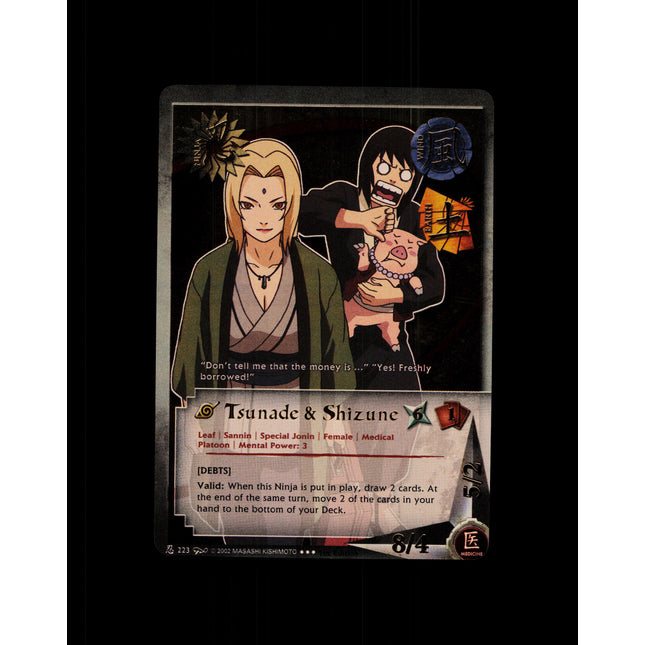Tsunade & Shizune - 223 - NM - 1st Edition - Foil - Naruto CCG - D4-265