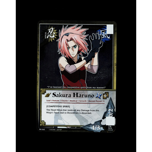 Sakura Haruno - PR 040 - NM - Unlimited Foil - Promo - Naruto CCG - D3-152