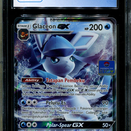 Glaceon GX - 095/SM-P - CGC 10 - Sun & Moon Promos - Indonesian - Gym 3 - Pokemon - 94112