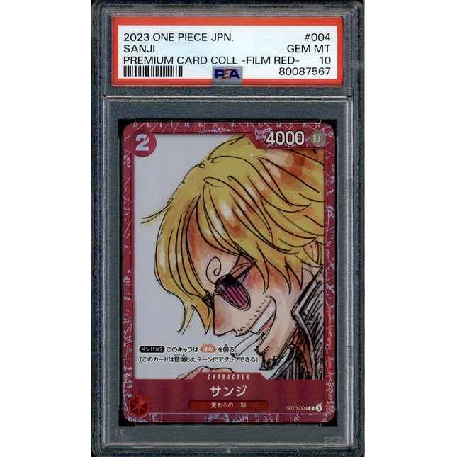 Sanji - ST01-004 - PSA 10 - Film Red Collection - Promo - One Piece - 87567