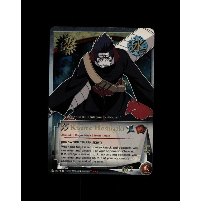 Kisame Hoshigaki - us078 - NM - Unlimited - Super Rare Foil - Naruto CCG - D3-154