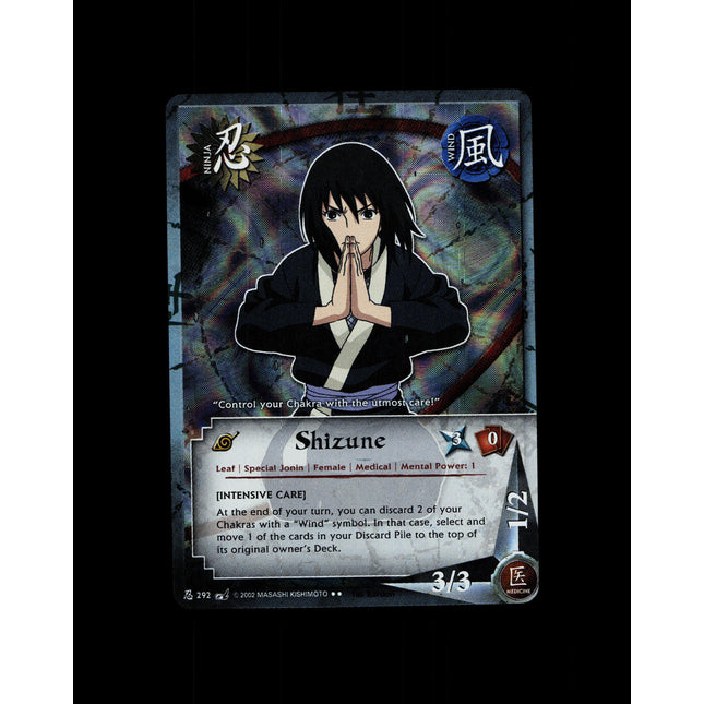 Shizune - 292 - NM - 1st Edition - Foil - Naruto CCG - D3-38