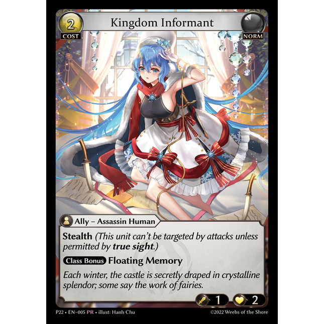 Kingdom Informant - P22-005 - Promo - Near Mint - Foil - Grand Archive TCG