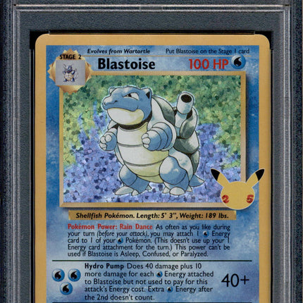 Blastoise - 2/102 - PSA 9 - Holo - Celebrations - Pokemon - 73382