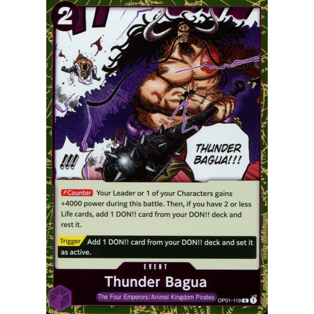 Thunder Bagua - OP01-119 - Rare - English - One Piece TCG OP-01