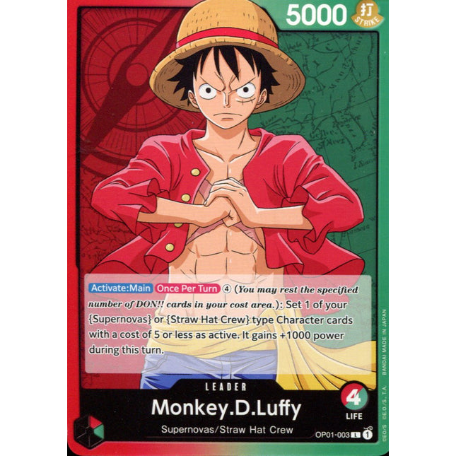 Monkey D. Luffy - OP01-03 - Leader - English - One Piece TCG OP-01