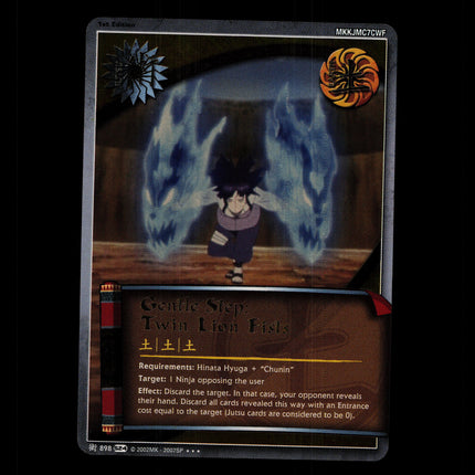 Gentle Step: Twin Lion Fists - 898 - NM - 1st Edition Foil - S24 - Naruto CCG - D4-102