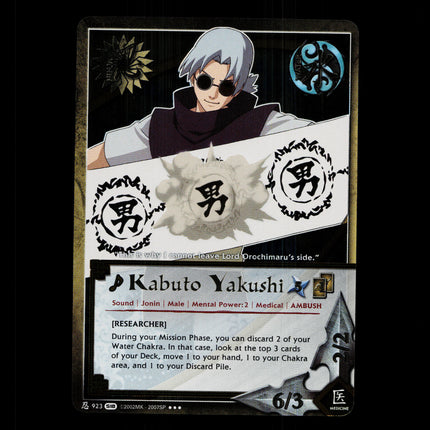 Kabuto Yakushi - 923 - NM - 1st Edition Foil - S18 - Naruto CCG - D4-122