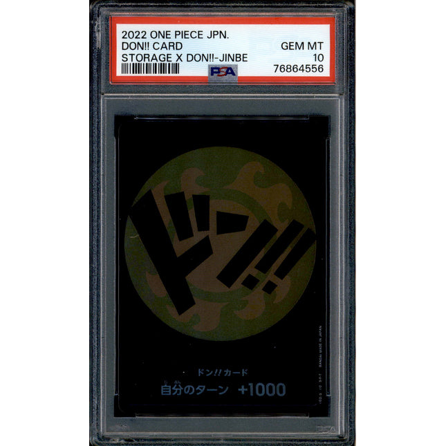 Jinbe Don Card - Promo Storage - PSA 10 - Japanese Holo - Box - One Piece - 64556