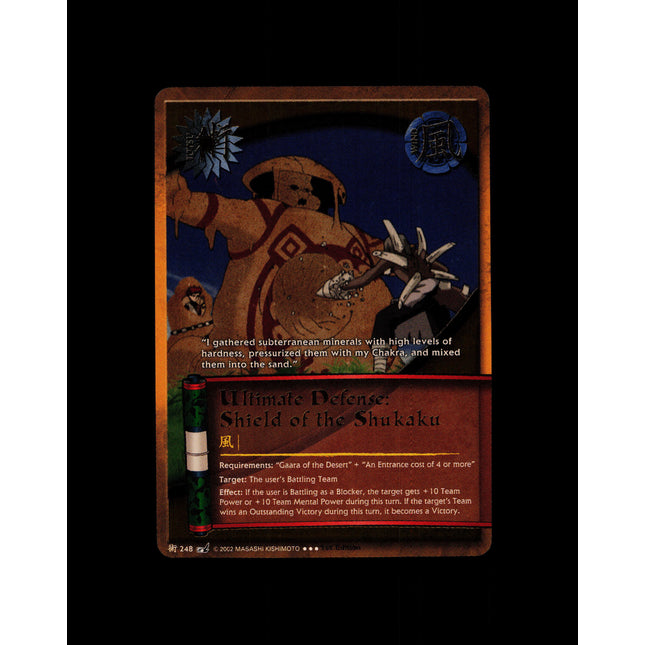 Ultimate Defense: Shield of the Shukaku - 248 - NM - 1st Edition - Foil - Naruto CCG - D4-334