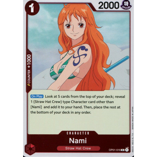 Nami - OP01-016 - Rare - English - One Piece TCG OP-01