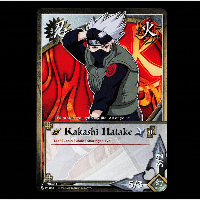 Kakashi Hatake - PS 004 - NM - Non-Foil - Promo - Naruto CCG - E1-19