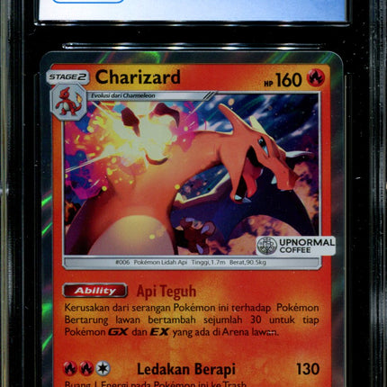 Charizard - 080/SM-P - CGC 10 - Sun & Moon Promos - Indonesian - Upnormal Coffee - Pokemon - 94135
