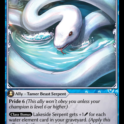 Lakeside Serpent - DOA 1st EN-177 - Rare - Near Mint - Foil - Grand Archive TCG