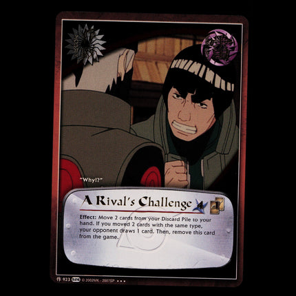 A Rival's Challenge - 923 - NM - Foil - S26 - Naruto CCG - E1-159