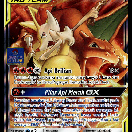 Charizard & Braixen GX - 134/SM-P - PSA NM - Indonesian - Promo - Pokemon - A1-88