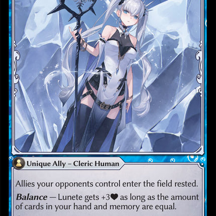 Lunete, Frostbinder Priest - DOA Alter EN-178 - x1 - Rare - Near Mint - Non-Foil - Grand Archive TCG