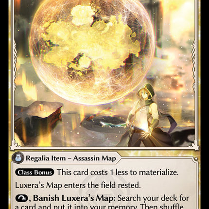 Luxera's Map - DOA 1st EN-066 - Ultra Rare - Near Mint - Foil - Grand Archive TCG