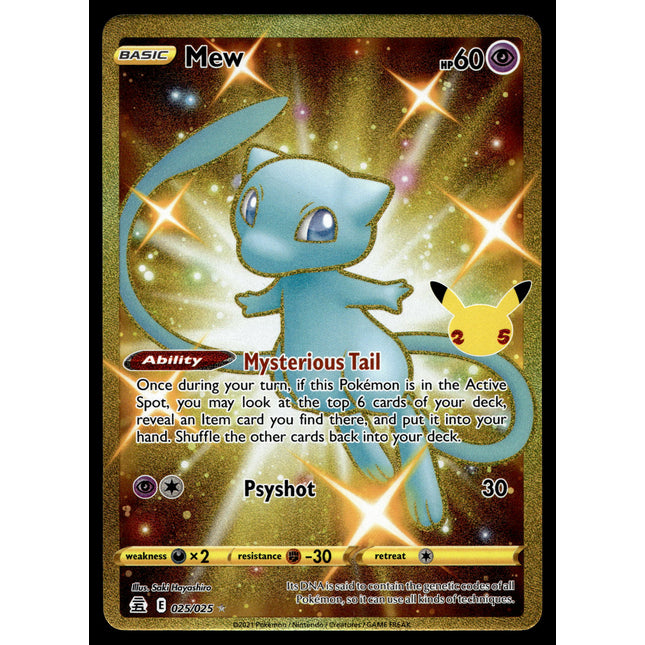 Mew - 025/025 - NM - Secret Rare - Celebrations - Pokemon - A6-71