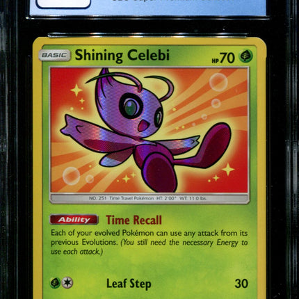 Shining Celebi - SM79 - CGC 8.5 - Black Star Promo - Shining Legends - Pokemon -  15143