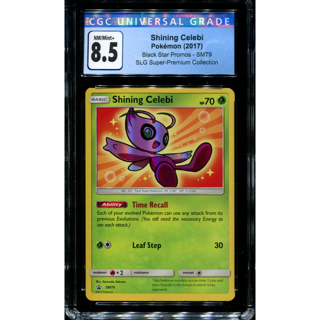 Shining Celebi - SM79 - CGC 8.5 - Black Star Promo - Shining Legends - Pokemon -  15143