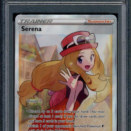 Serena - 193/195 - PSA 9 - Full Art - Silver Tempest - Pokemon - 61946