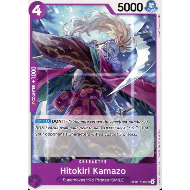 Hitokiri Kamazo - OP01-108 - Uncommon - English - One Piece TCG OP-01