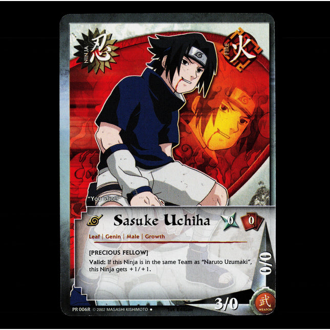Sasuke Uchiha - PR 006R - NM - Alternate - Promo - Naruto CCG - E1-39
