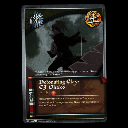 Detonating Clay: C3 Ohako - 746 - NM - 1st Edition - Foil - Naruto CCG - D3-63