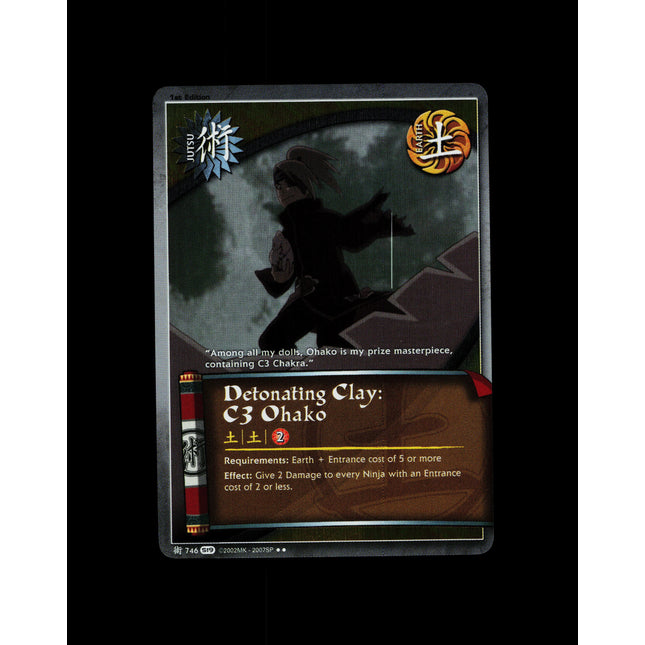 Detonating Clay: C3 Ohako - 746 - NM - 1st Edition - Foil - Naruto CCG - D3-63