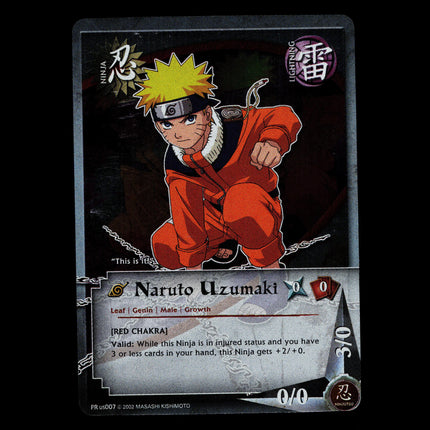 Naruto Uzumaki - PR us007 - NM - Unlimited Foil - Promo - Naruto CCG - D3-147