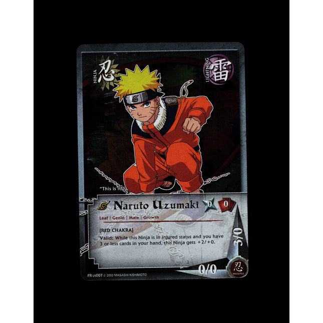 Naruto Uzumaki - PR us007 - NM - Unlimited Foil - Promo - Naruto CCG - D3-147