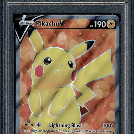 Pikachu V - 157/172 - PSA 10 - Full Art - Brilliant Stars - Pokemon - 68787