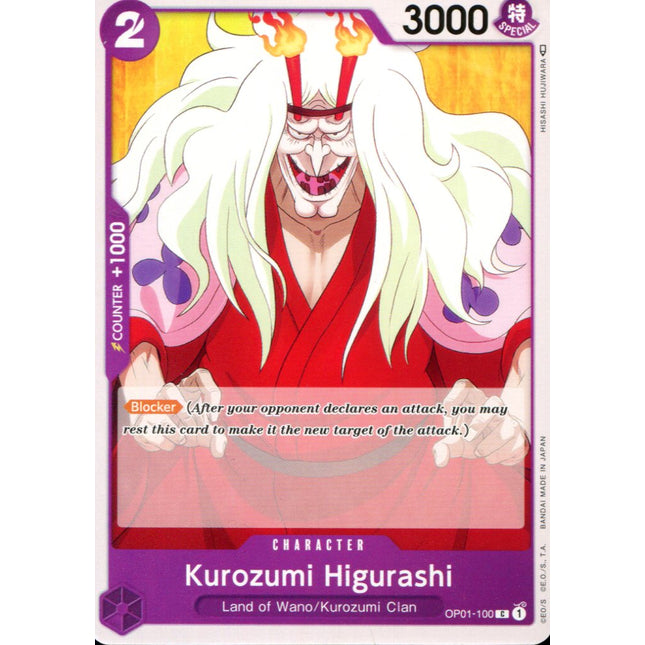 Kurozumi Higuraashi - OP01-100 - Common - English - One Piece TCG OP-01
