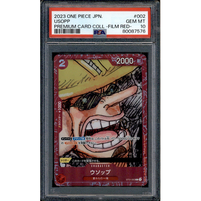 Usopp - ST01-002 - PSA 10 - Film Red Collection - Promo - One Piece - 87576