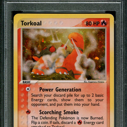 Torkoal - 12/97 - PSA 8 - Holo - Dragon - Pokemon - 80797