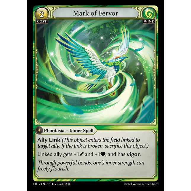 Mark of Fervor - FTC EN-078 - x1 - C - NM - Foil - Grand Archive TCG