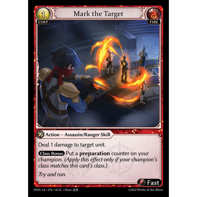 Mark the Target - DOA 1st EN-145 - Common - Near Mint - Non-Foil - Grand Archive TCG
