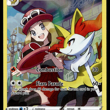Braixen - TG01/TG30 - NM - Full Art - Silver Tempest - Pokemon - A6-5
