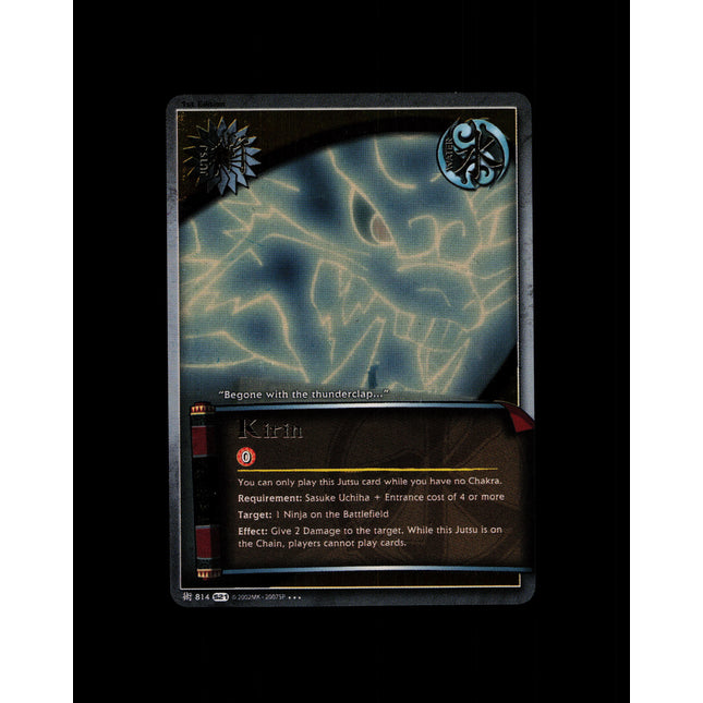 Kirin - 814 - NM - 1st Edition Foil - S21 - Naruto CCG - D4-8